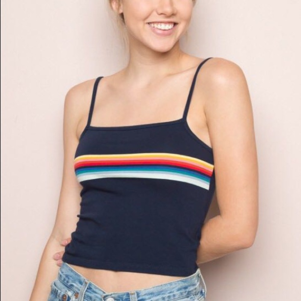 Brandy Melville Faye Rainbow Tank